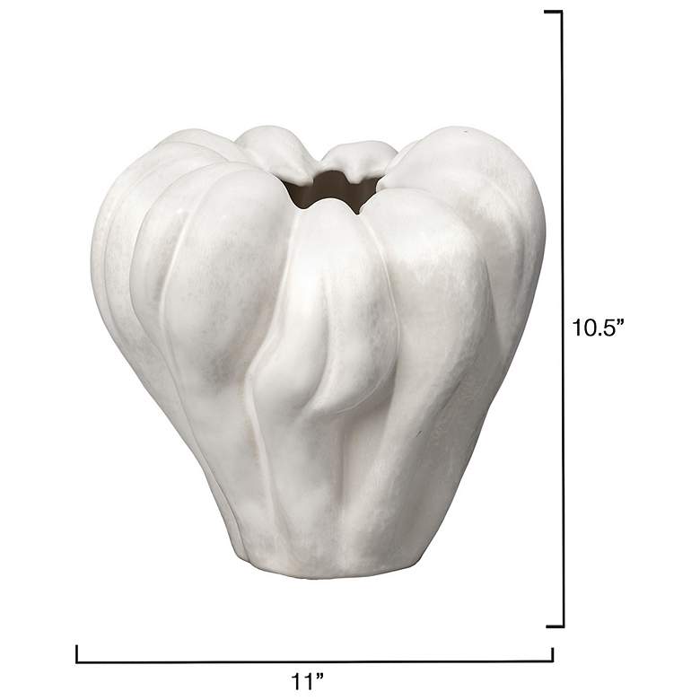 Image 3 Jamie Young Tulip 10.5" High Ceramic Decorative Vase more views