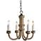 Jamie Young Udaipur Woven Jute 4-Light Chandelier