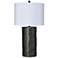 Jamie Young Undertow Ceramic Table Lamp, Charcoal