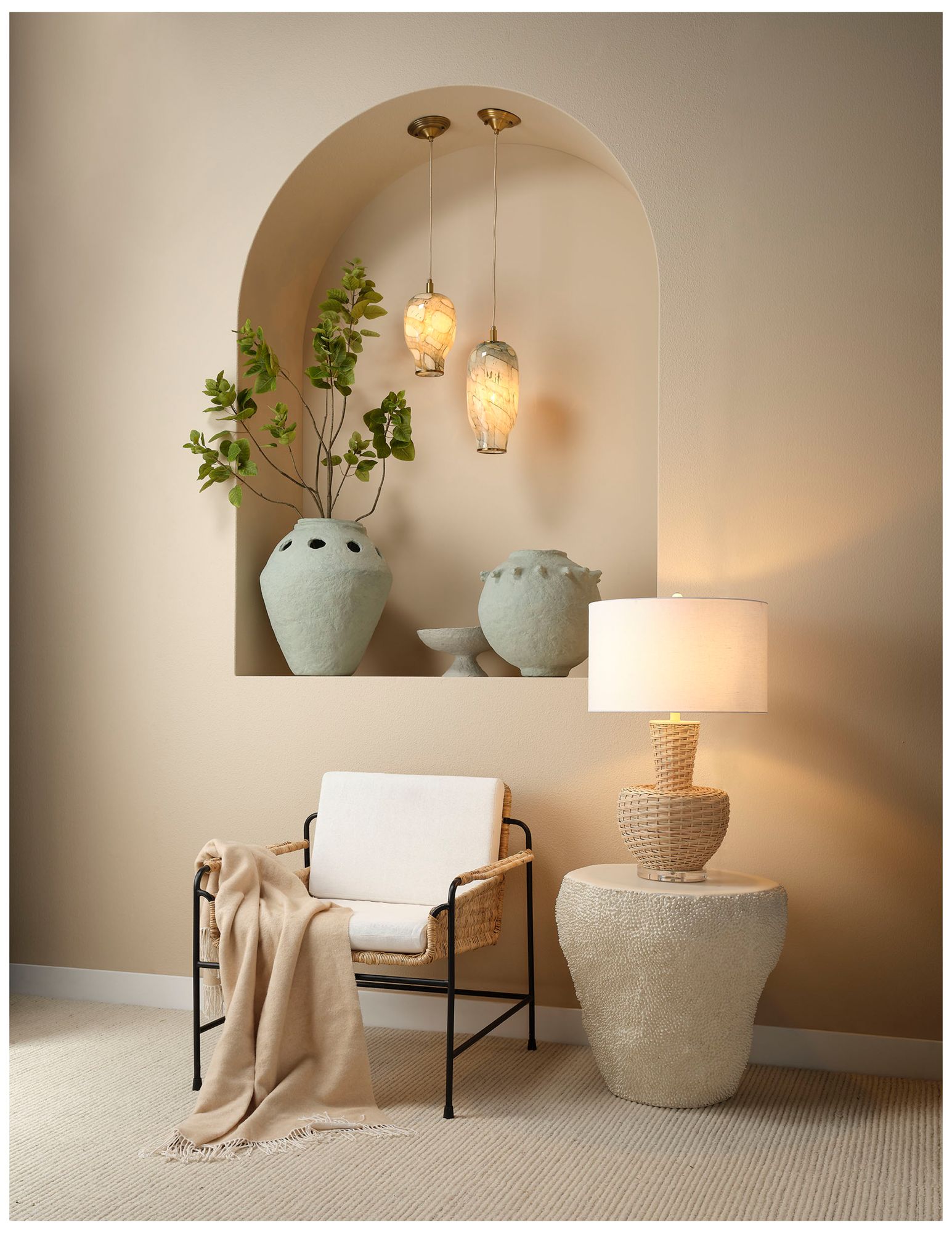 Image 5 Jamie Young Uni Fiber Glass Indoor/Outdoor Large Side Table more views