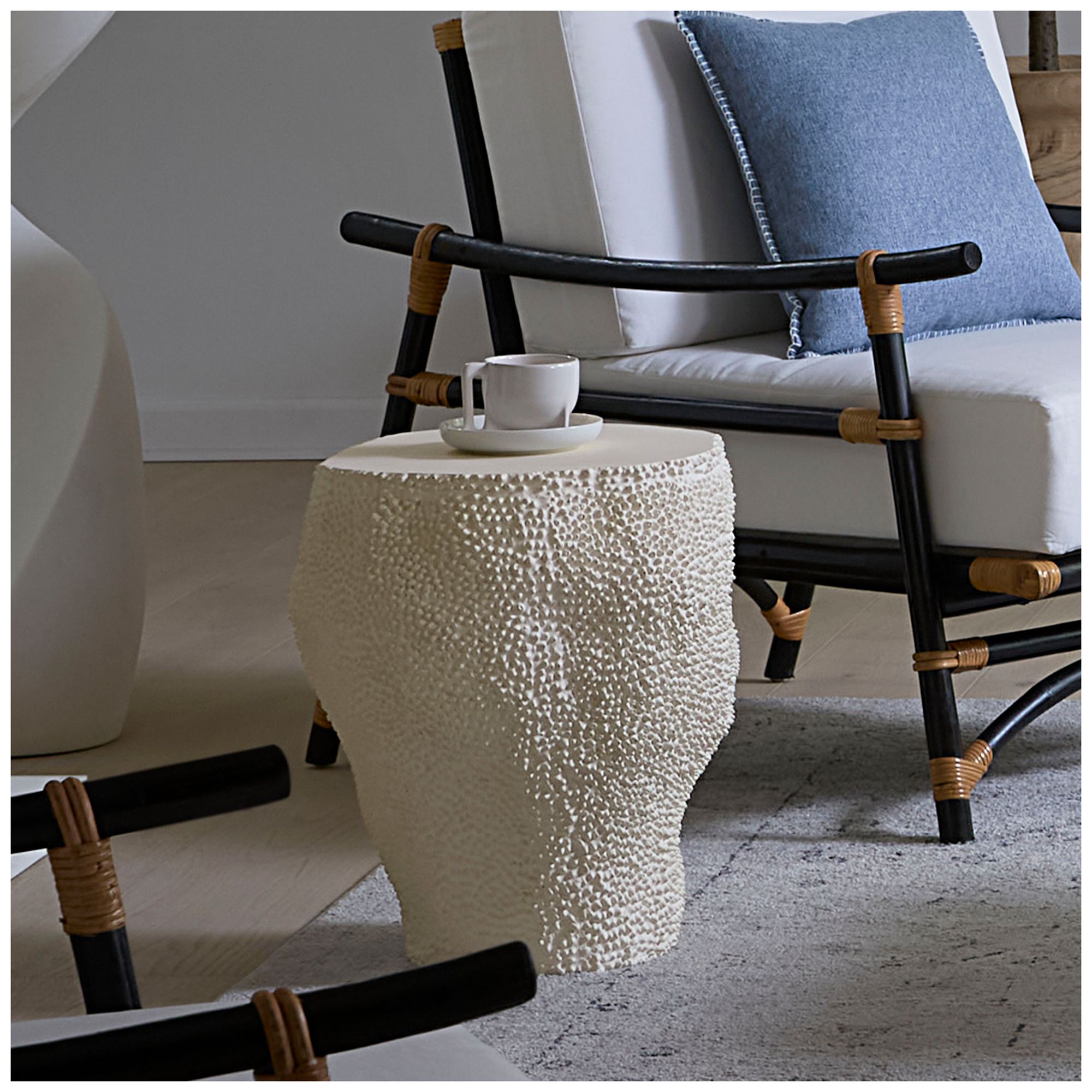 Image 5 Jamie Young Uni Fiber Glass Indoor/Outdoor small Side Table more views