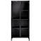 Jamie Young Union Tall Curio Black Iron Cabinet