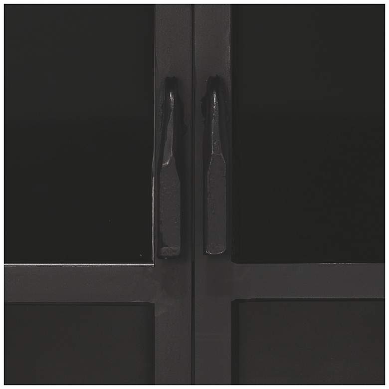 Image 4 Jamie Young Union Tall Curio Black Iron Cabinet more views
