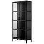 5_Jamie Young Union Tall Curio Black Iron Cabinet more views