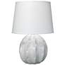 Jamie Young Urchin Coastal Matte White Ceramic Table Lamp