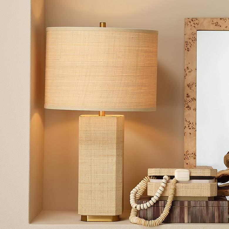 Image 1 Jamie Young Utopia Raffia Table Lamp with Raffia Shade