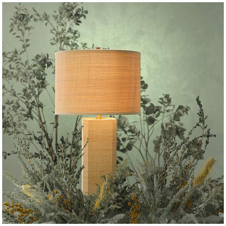 Image 3 Jamie Young Utopia Raffia Table Lamp with Raffia Shade more views