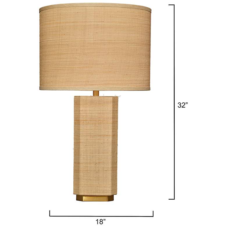 Image 4 Jamie Young Utopia Raffia Table Lamp with Raffia Shade more views