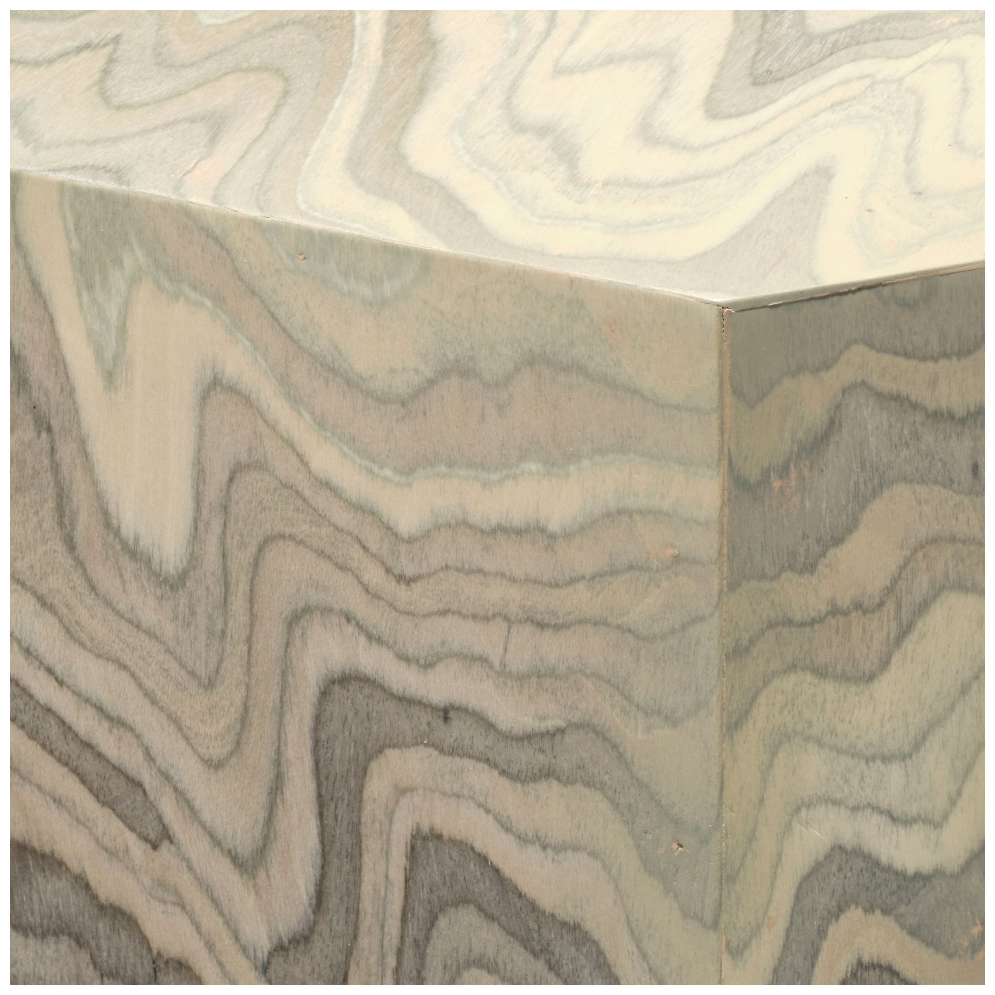 Image 2 Jamie Young Vale Veneer Side Table 22" in Gray more views