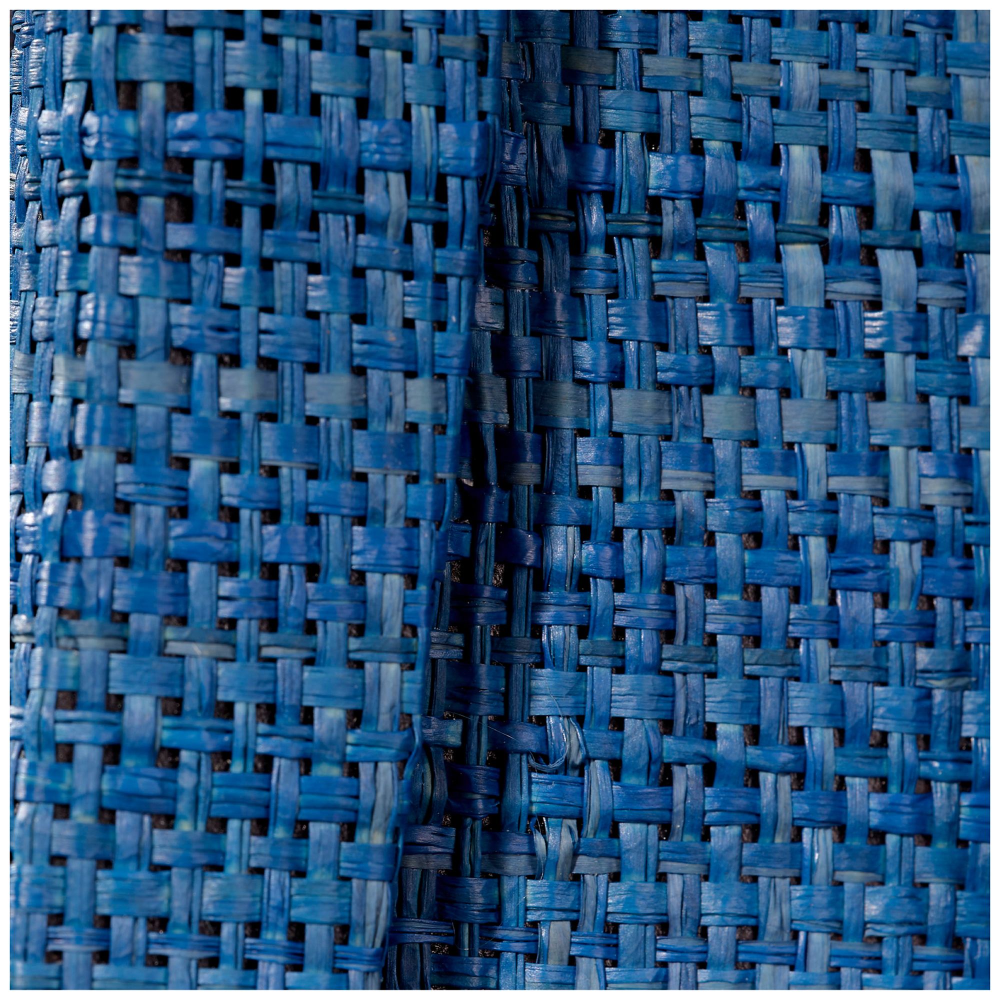 Image 4 Jamie Young Valley 35" x 26" Oval Wall Mirror in Indigo Raffia more views