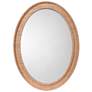2_Jamie Young Valley 35" x 26" Oval Wall Mirror in Natural Raffia