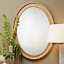 1_Jamie Young Valley 35" x 26" Oval Wall Mirror in Natural Raffia