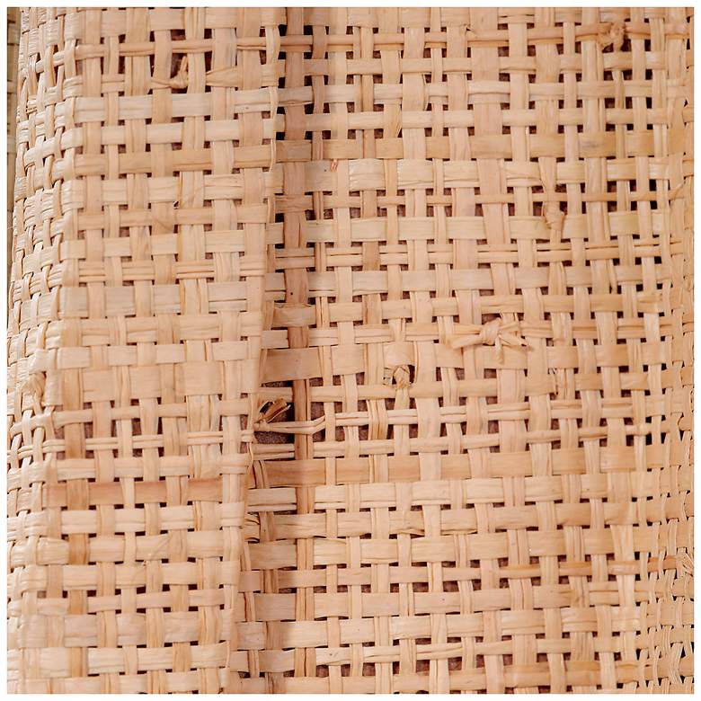 Image 4 Jamie Young Valley 35" x 26" Oval Wall Mirror in Natural Raffia more views