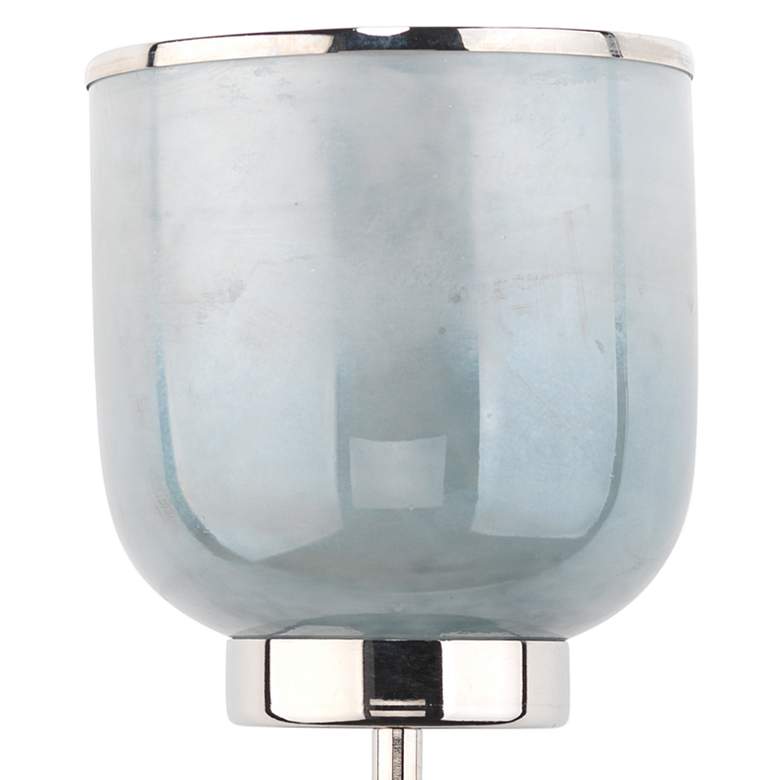 Jamie Young Vapor 15 3/4 inch High Opal Glass and Nickel Metal Wall Sconce more views