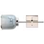 3_Jamie Young Vapor 15 3/4" High Opal Glass and Nickel Metal Wall Sconce more views