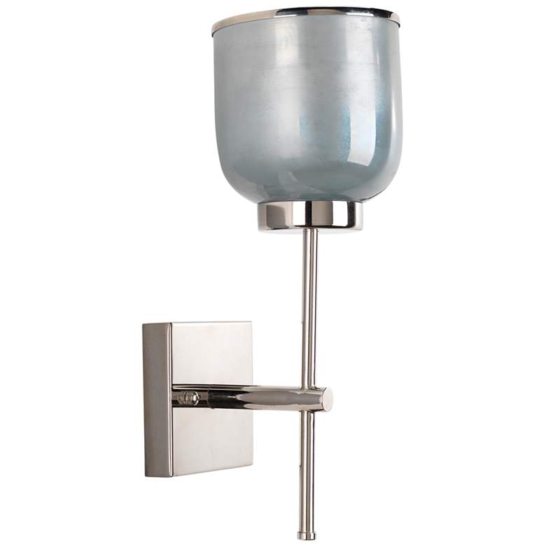 Image 5 Jamie Young Vapor 15 3/4" High Opal Glass and Nickel Metal Wall Sconce more views