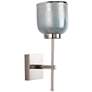 5_Jamie Young Vapor 15 3/4" High Opal Glass and Nickel Metal Wall Sconce more views