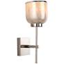 6_Jamie Young Vapor 15 3/4" High Opal Glass and Nickel Metal Wall Sconce more views