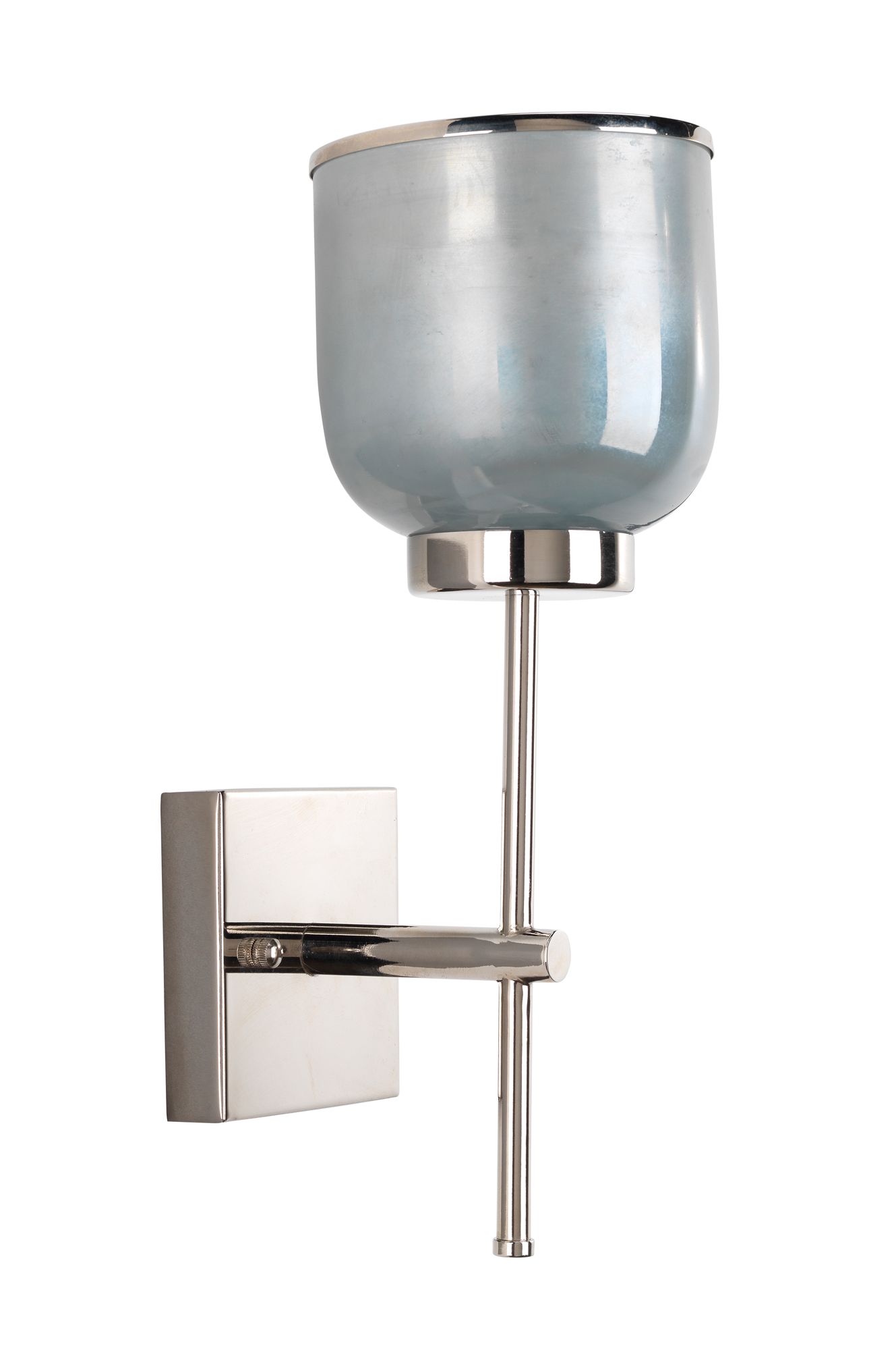 Jamie Young Vapor 15 3/4" High Opal Glass and Nickel Metal Wall Sconce