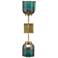 Jamie Young Vapor 24 3/4" High Aqua and Brass Double Wall Sconce