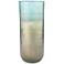 Jamie Young Vapor Metallic Aqua 20" High Glass Vase