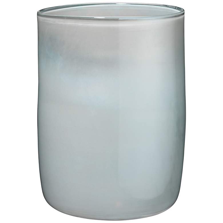 Image 1 Jamie Young Vapor Metallic Opal 11" High Glass Vase
