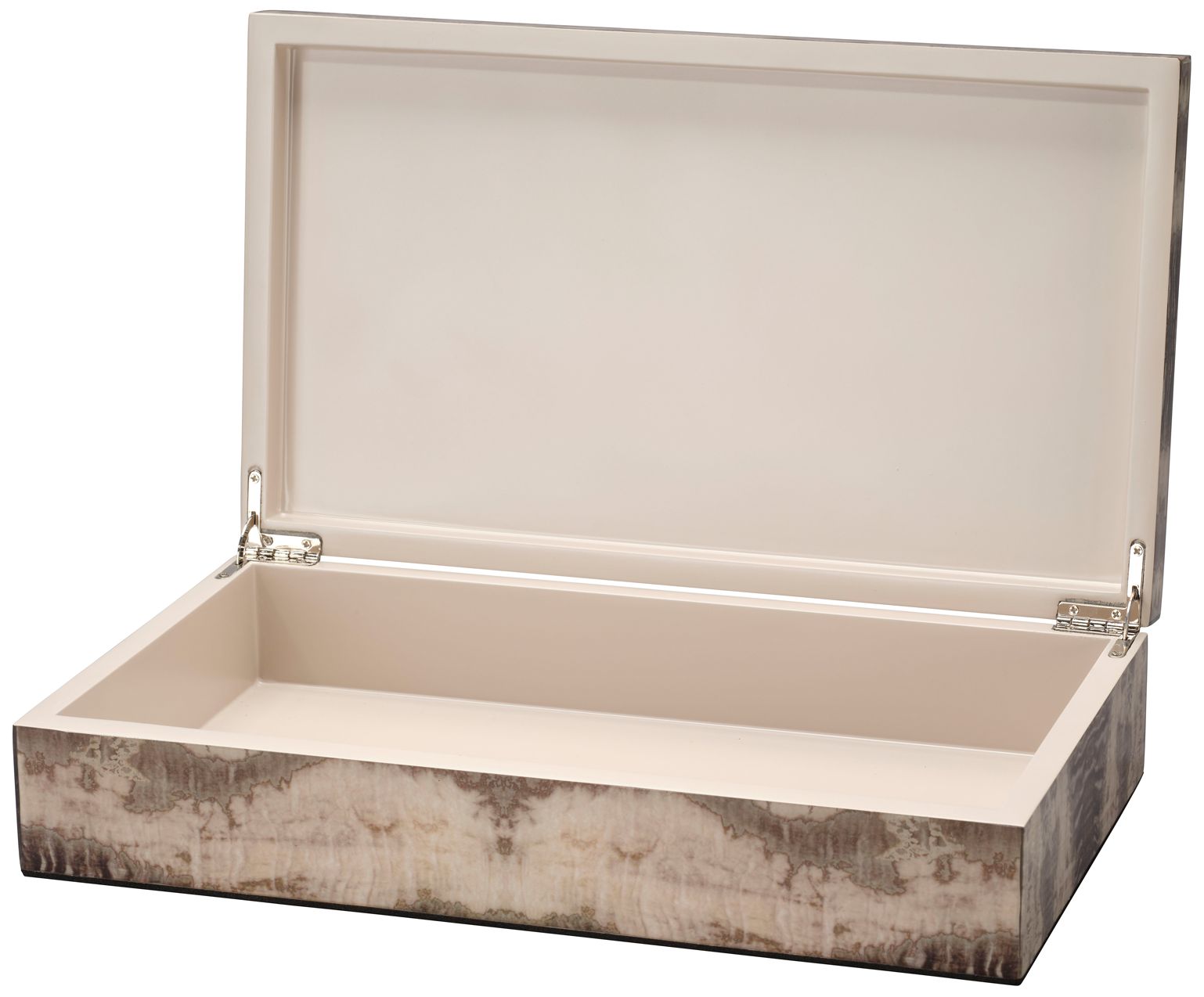 Image 5 Jamie Young Venom Wood Decorative Box 3" in Gray more views
