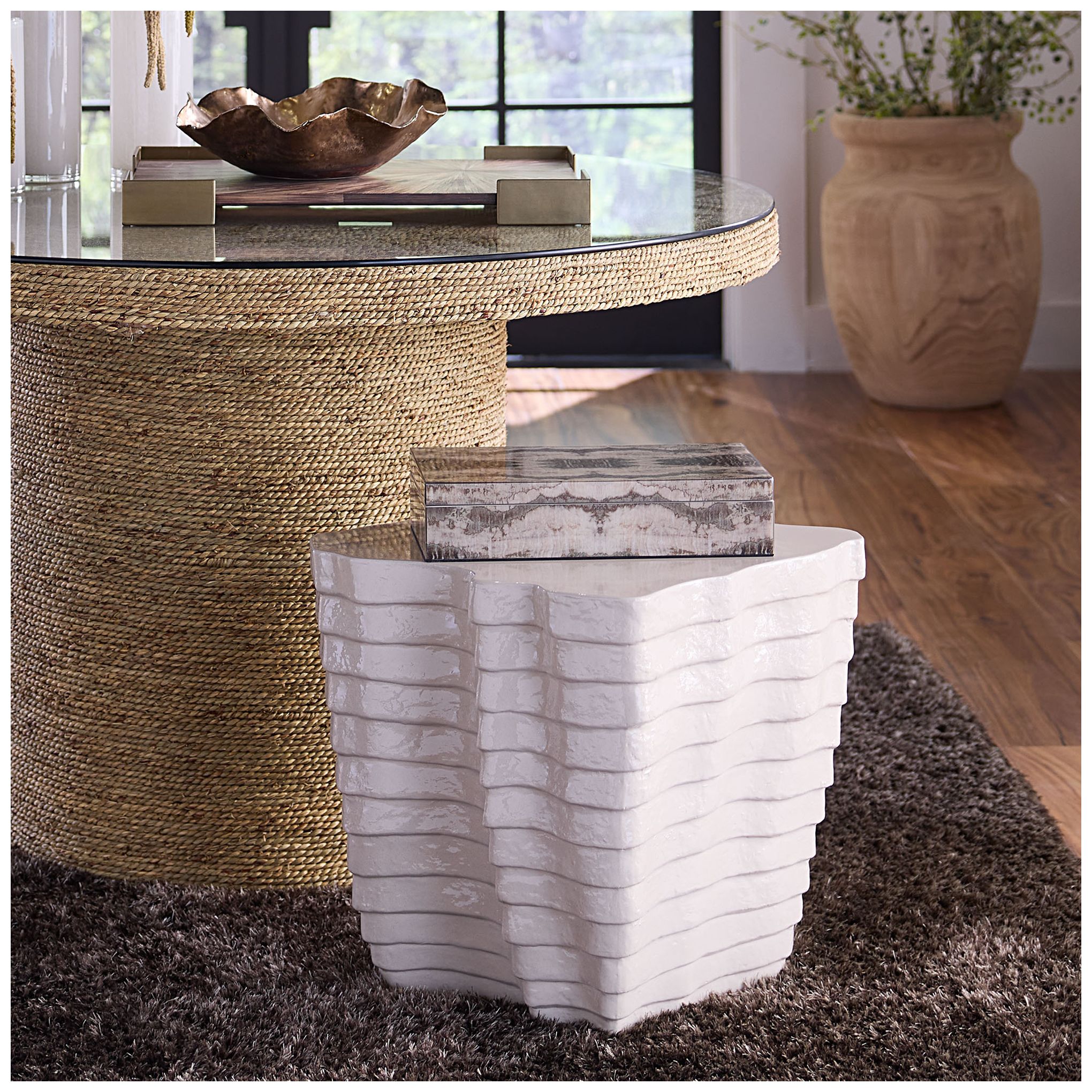 Image 7 Jamie Young Venom Wood Decorative Box 3" in Gray more views