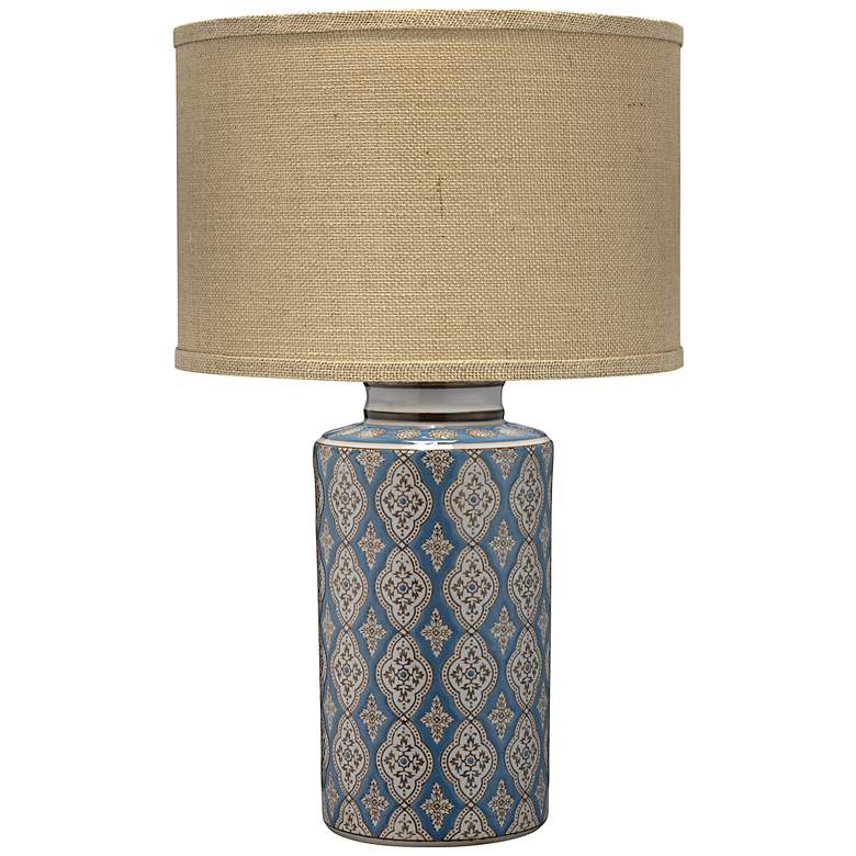 Image 1 Jamie Young Verona Blue, Brown and White Ceramic Table Lamp