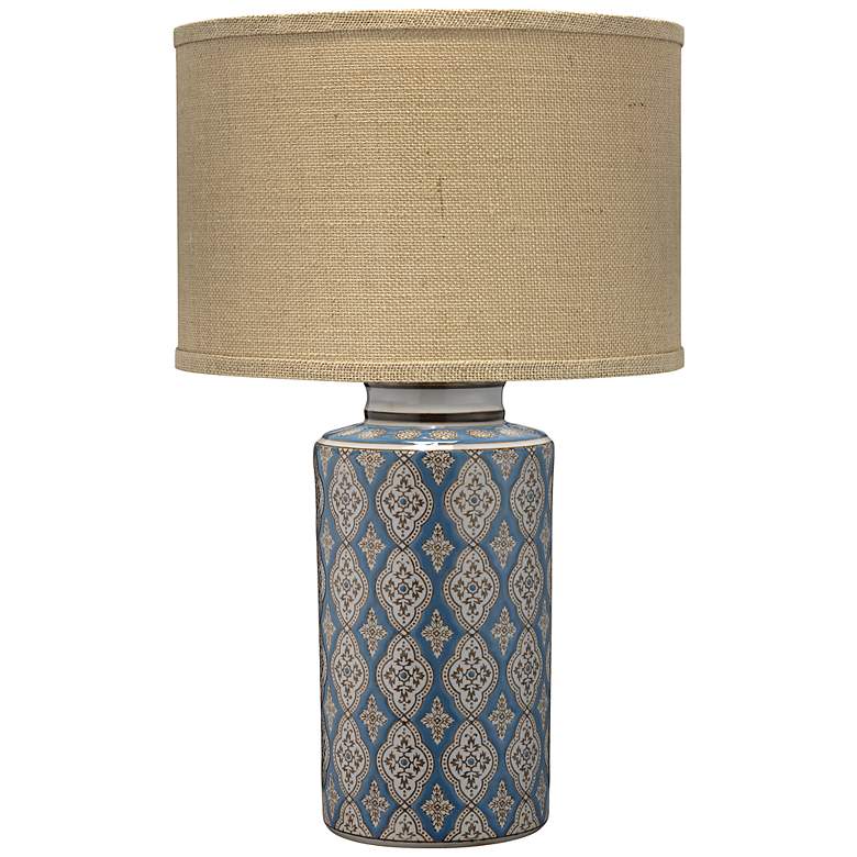 Image 1 Jamie Young Verona Blue, Brown and White Ceramic Table Lamp