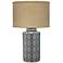 Jamie Young Verona Blue, Brown and White Ceramic Table Lamp