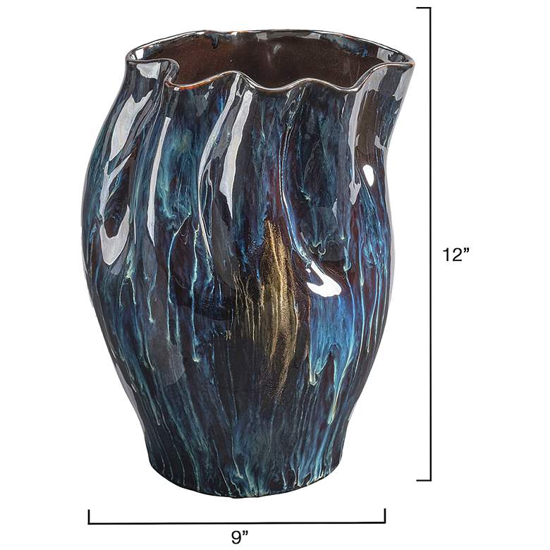 Image 3 Jamie Young Whirl Ceramic Decorative Vase, Medium more views