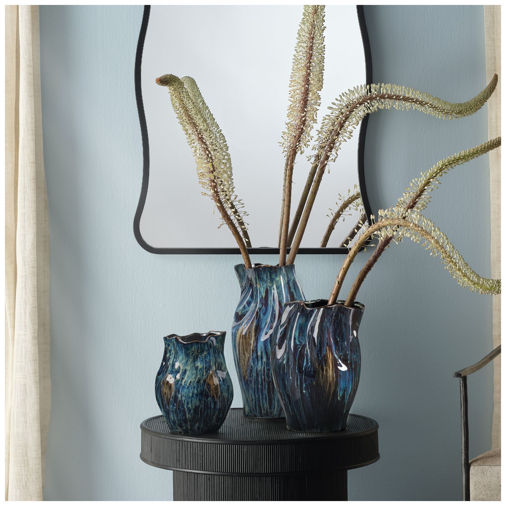 Image 2 Jamie Young Whirl Ceramic Decorative Vase, Small more views