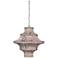 Jamie Young Whisper 29"W Blush Wood Pendant Chandelier