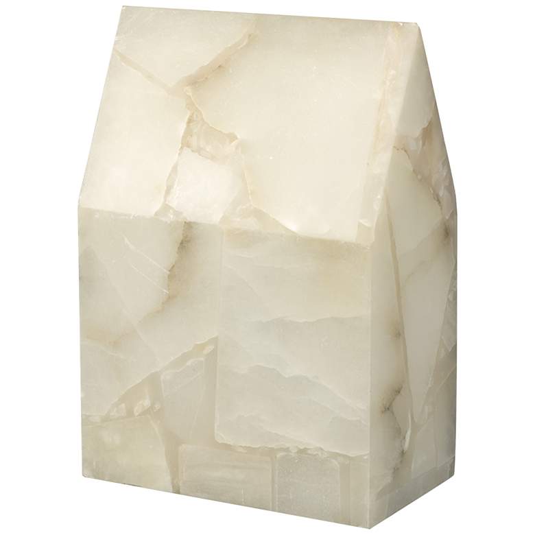 Image 1 Jamie Young White Alabaster Rectangular Tall House