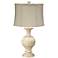 Jamie Young White Bone Wood Small Table Lamp