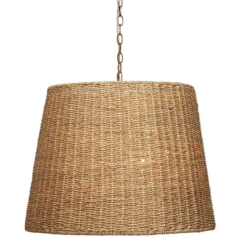 Image 1 Jamie Young Willow 24" Wide Natural Seagrass Pendant Light