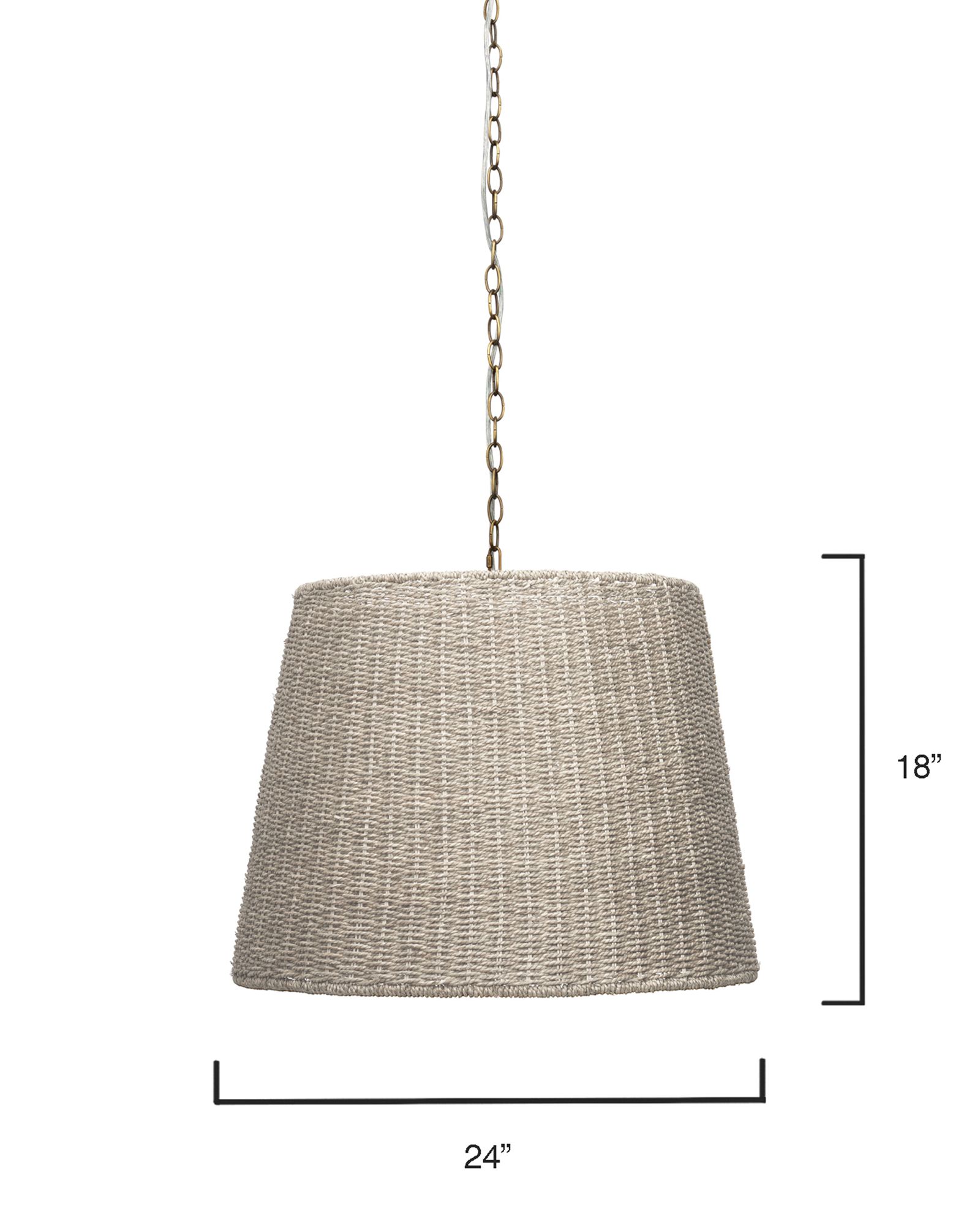 Image 6 Jamie Young Willow 24" Wide Natural Seagrass Pendant Light more views