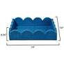 3_Jamie Young Wonderland Scalloped Small Decorative Raffia Tray, Indigo more views