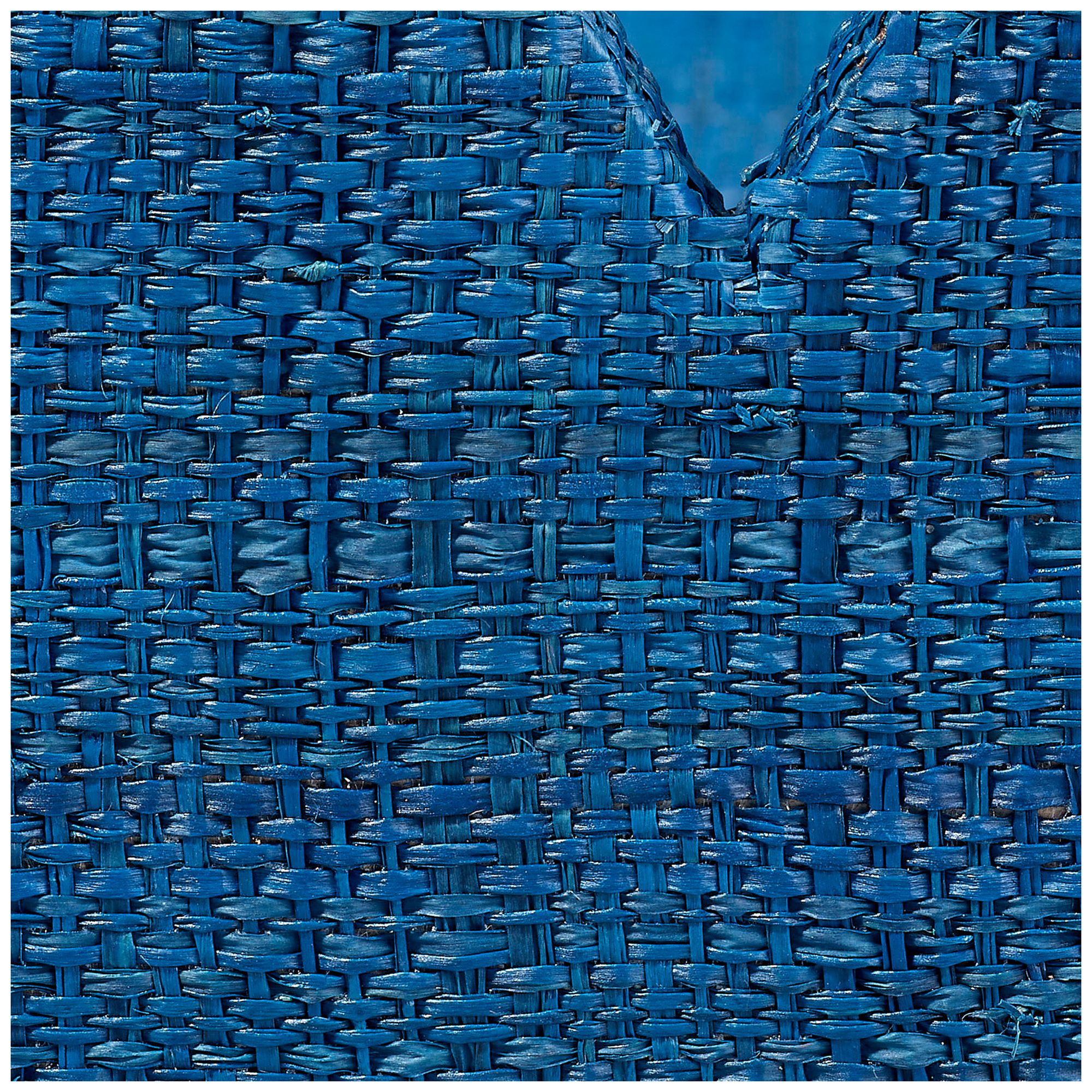 Image 4 Jamie Young Wonderland Scalloped Small Decorative Raffia Tray, Indigo more views