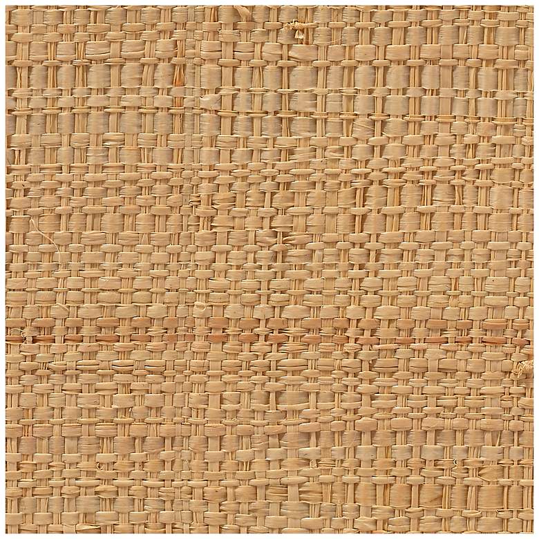 Image 4 Jamie Young Wonderland Scalloped Small Decorative Raffia Tray, Natural more views