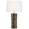Jamie Young Wright Ceramic Table Lamp with Linen Shade