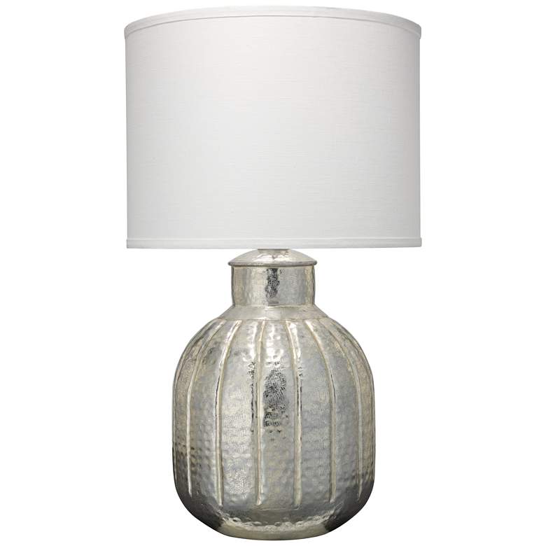 Image 1 Jamie Young Zeppelin Soft Silver Ribbed Glass Table Lamp