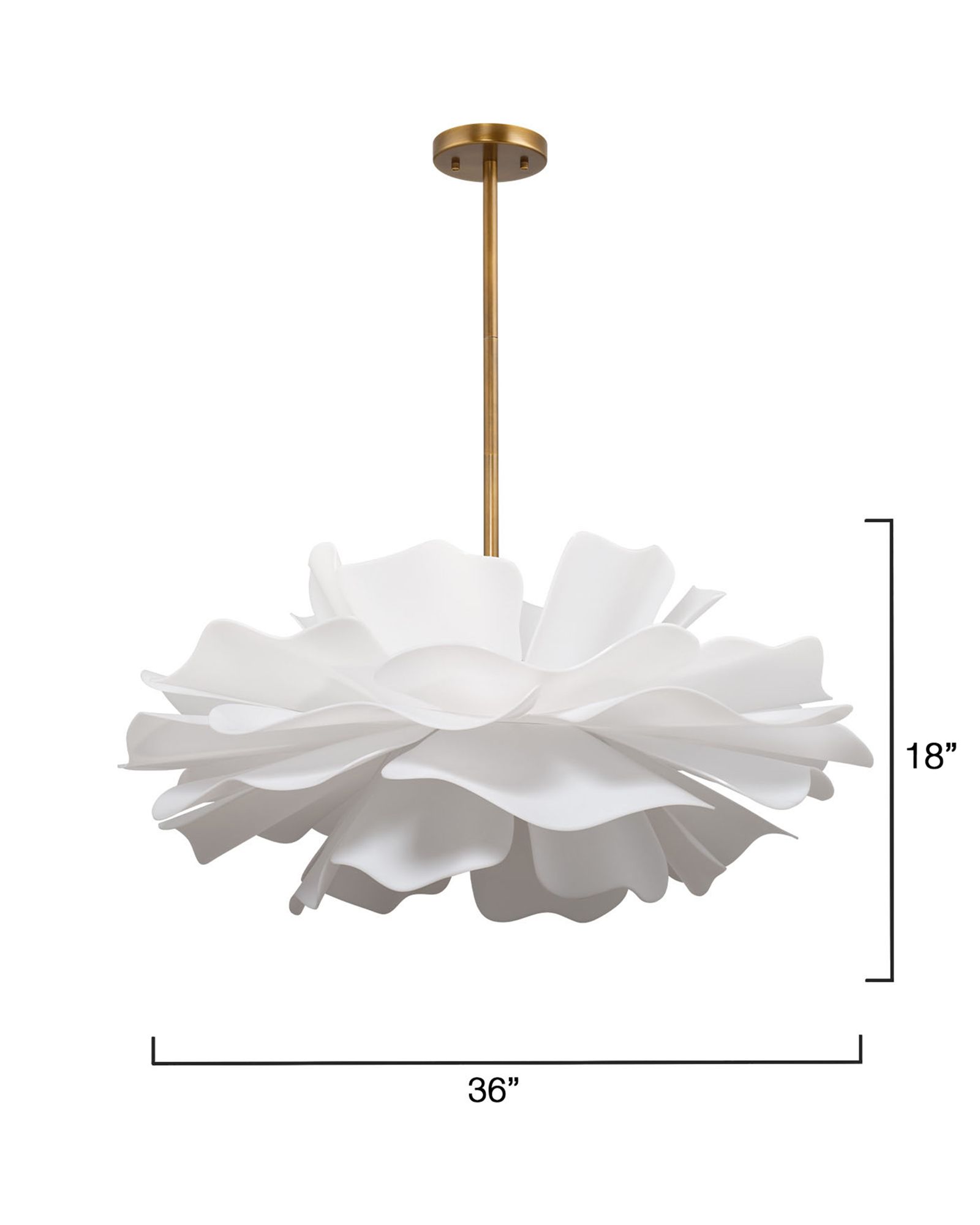 Image 3 Jamie Young Zinnia 4-Light Acrylic Chandelier 25" more views