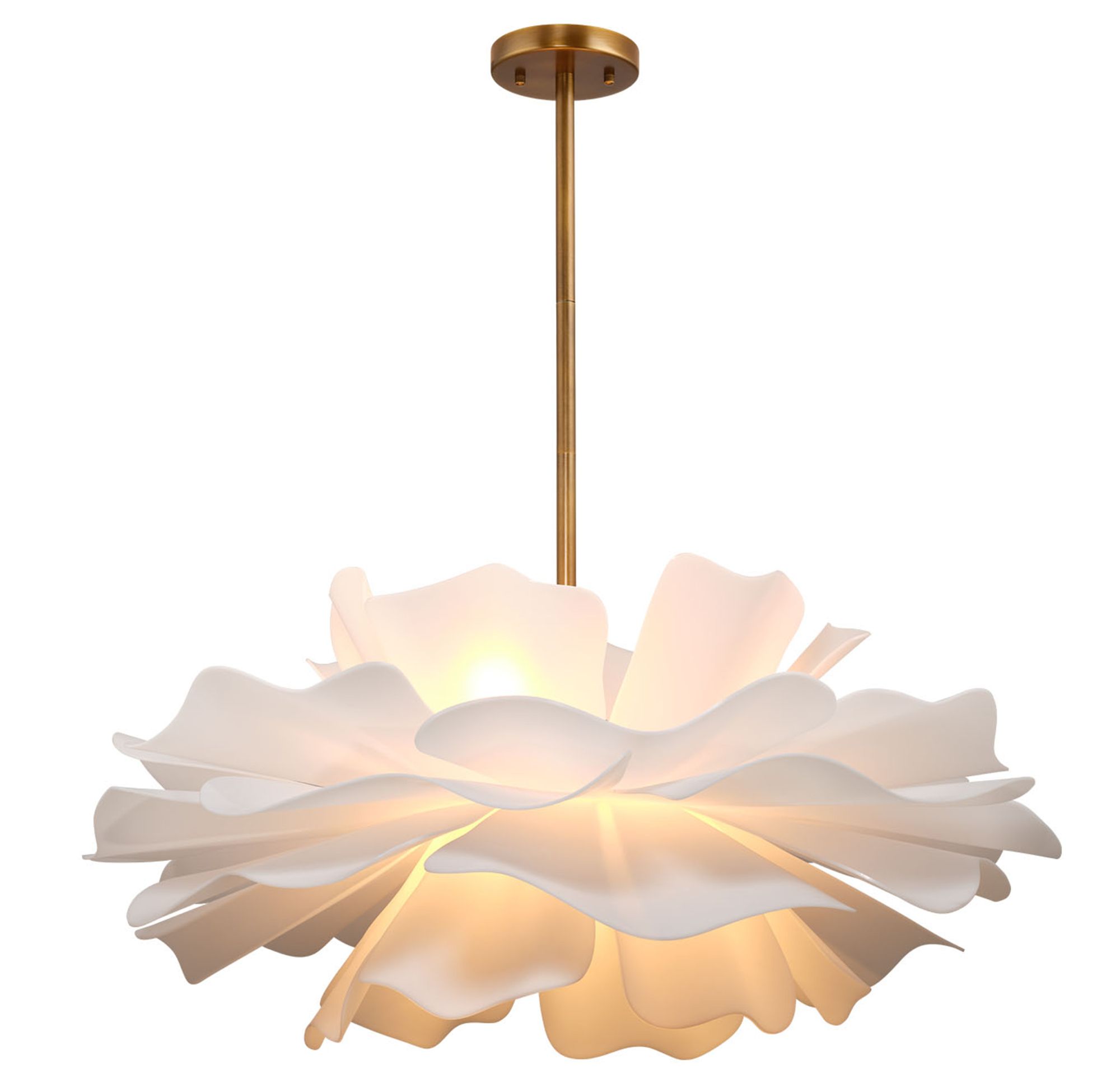 Image 7 Jamie Young Zinnia 4-Light Acrylic Chandelier 25" more views