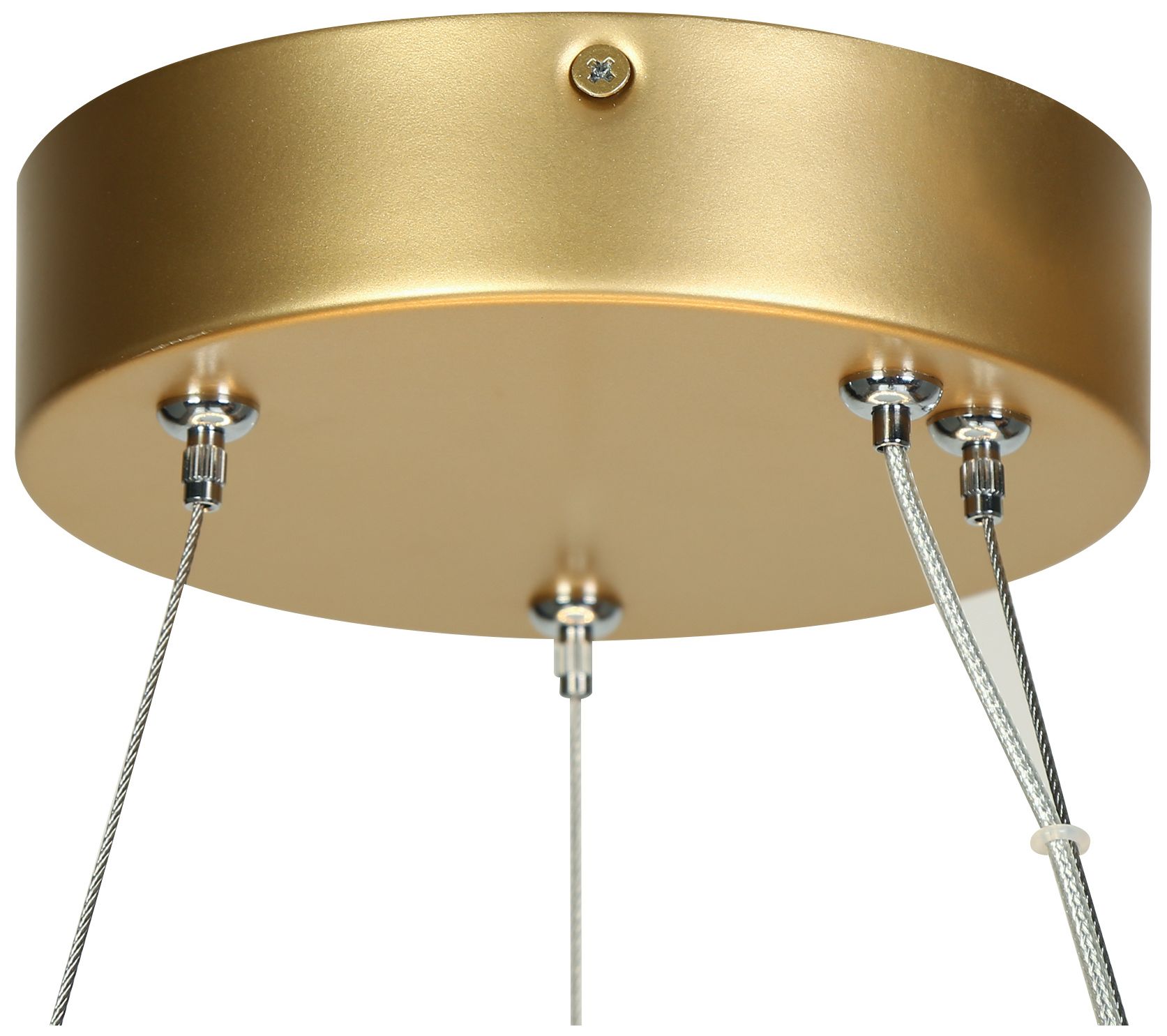 Jamison 23 1/2" Wide Matte Gold Drum LED Chandelier