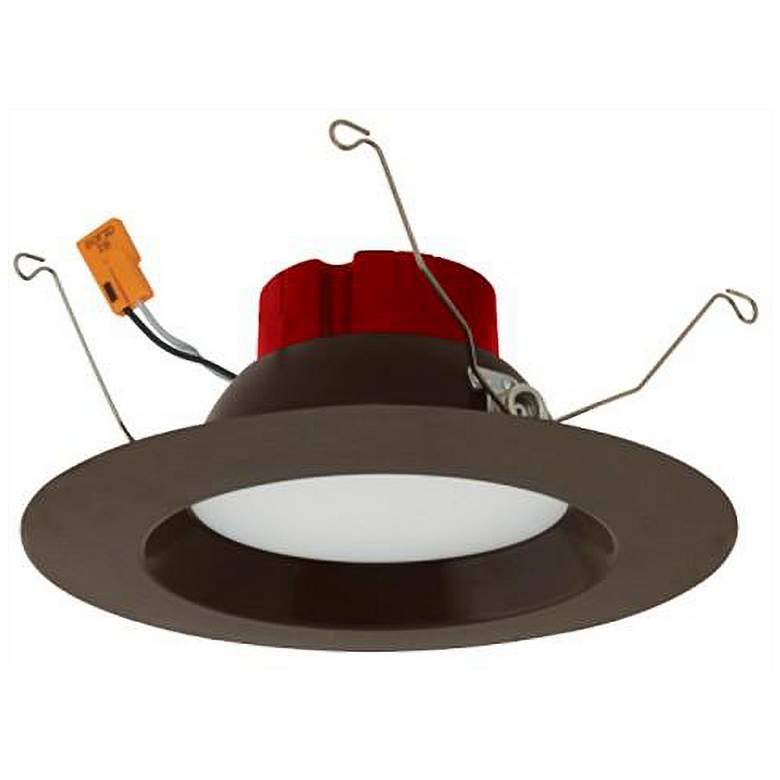 Image 1 Jana 5" Bronze Five-Color Temperature LED Reflector Downlight