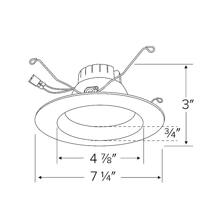 Image 5 Jana 5" White Five-Color Temperature LED Reflector Downlight more views