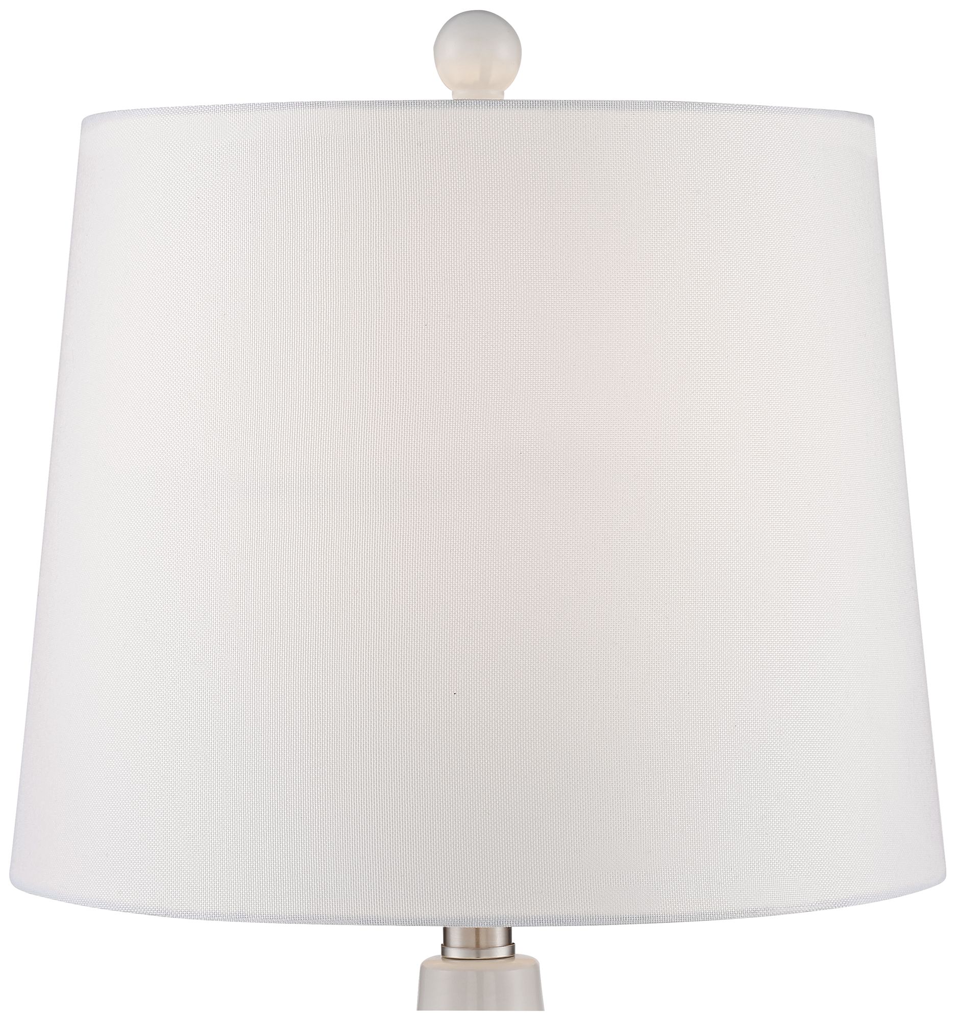 Image 4 Jane 25" Modern Gourd White Ceramic Table Lamps Set of 2 more views