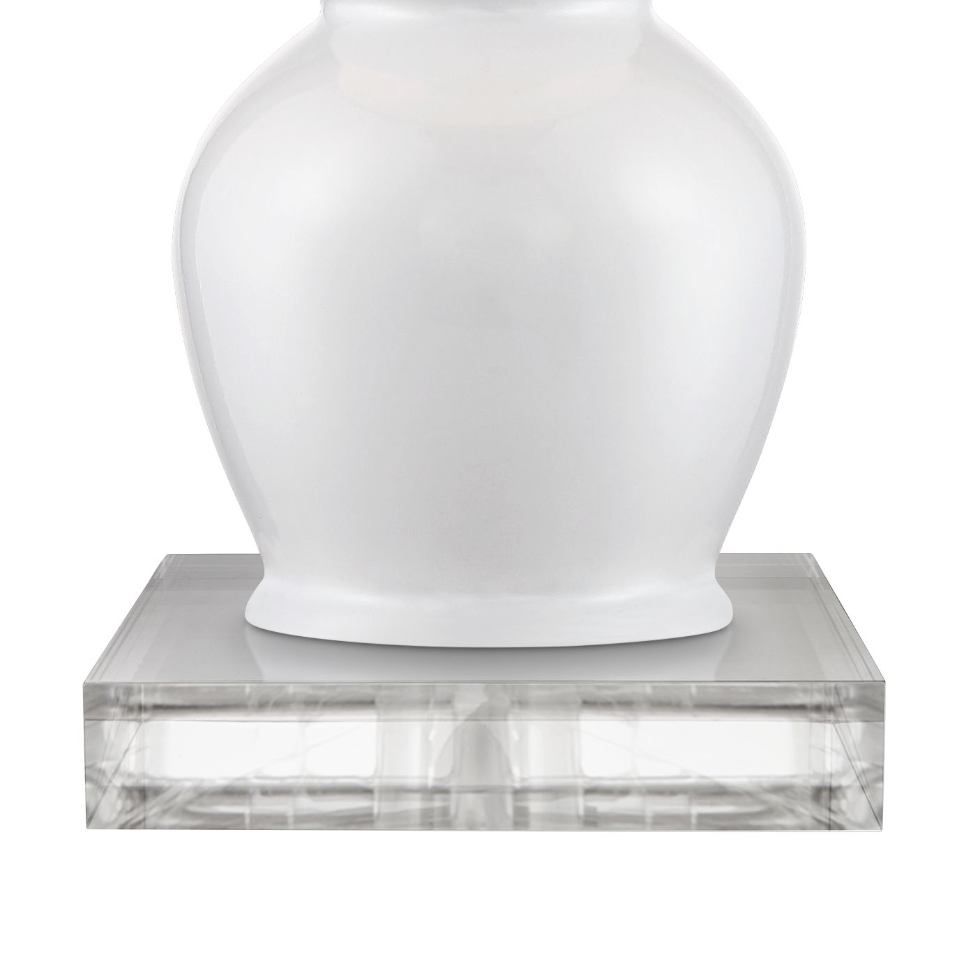 Image 4 Jane 26 1/2" White Ceramic Lamps with Risers more views